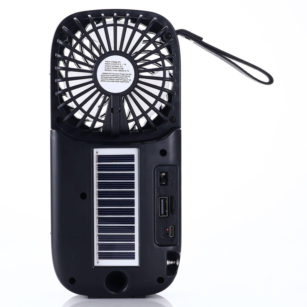 outdoor new ai-138 fan radio sports solar portable light bluetooth speaker flashlight Specification drawing