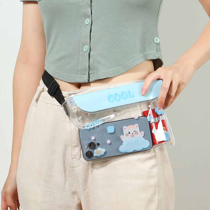 swimming water-proof bag large waterproof waist bag mobile phone camera waterproof bag outdoor sports portable storage transparent bag