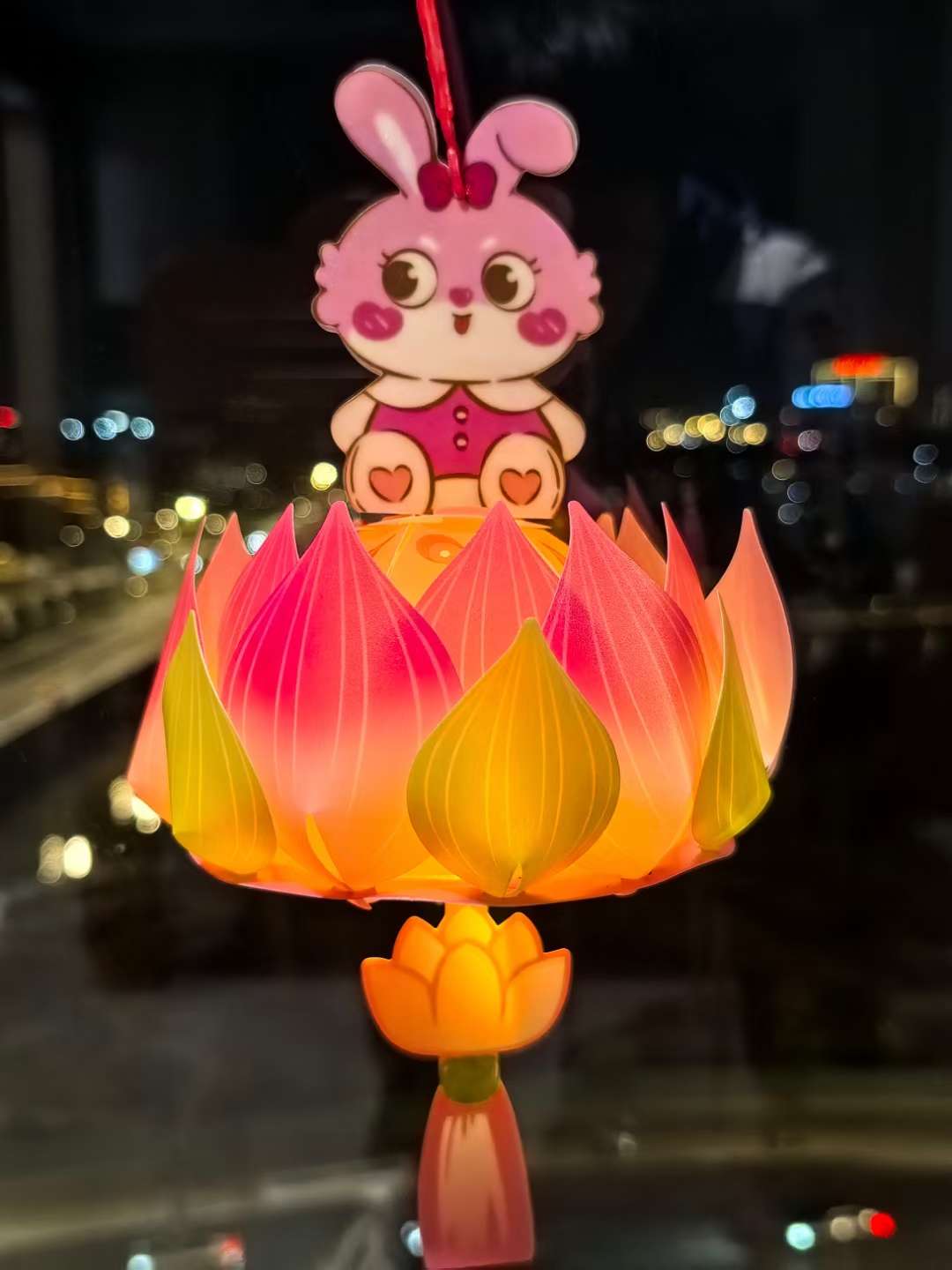 儿童玩具灯笼摆件荷花花开富贵灯笼兔子花仙子小龙儿灯笼细节图