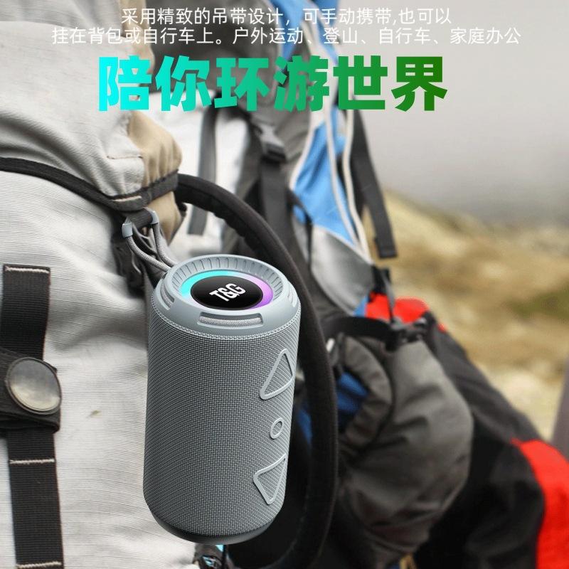 new rgb light cylindrical gift subwoofer bluetooth speaker outdoor sports subwoofer portable portable stereo details Picture