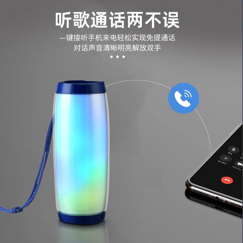 cross-border e-commerce hot-selling product tg157 bluetooth speaker led melody colorful light creative gift outdoor waterproof subwoofer details Picture