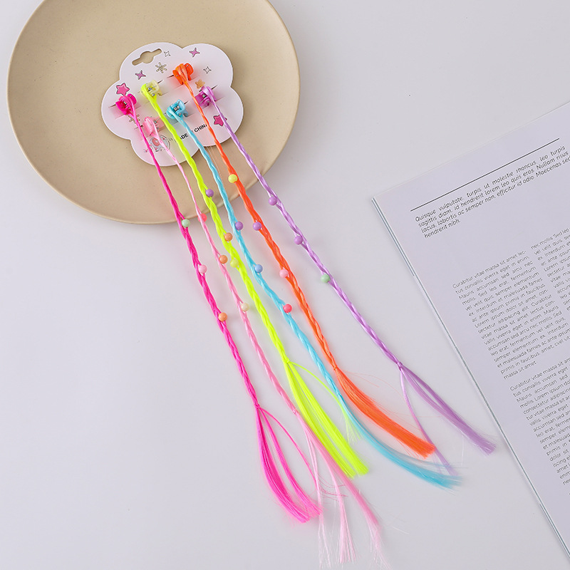 Wigs, small braids, children's painted light braids, cage bubble braids, fashionable stage braids, hot girl personality, twist braids wholesale details Picture