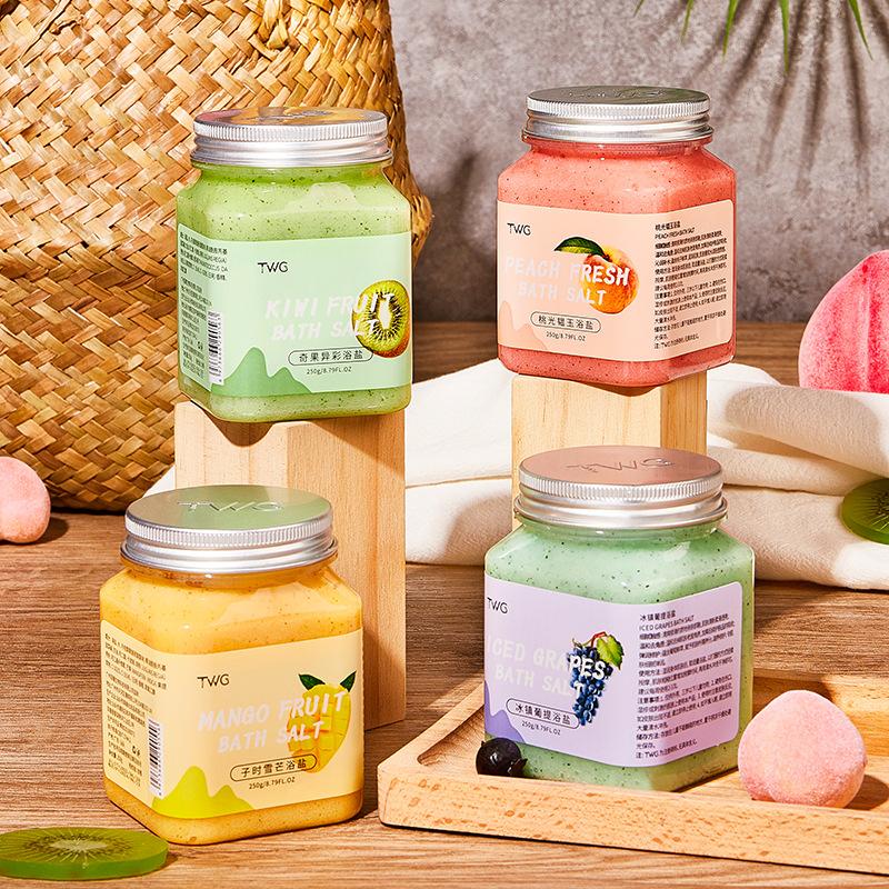 Fruity Note Bath Salt Body Scrub Cream Shower Gel Fruit Fragrance Bath Salt