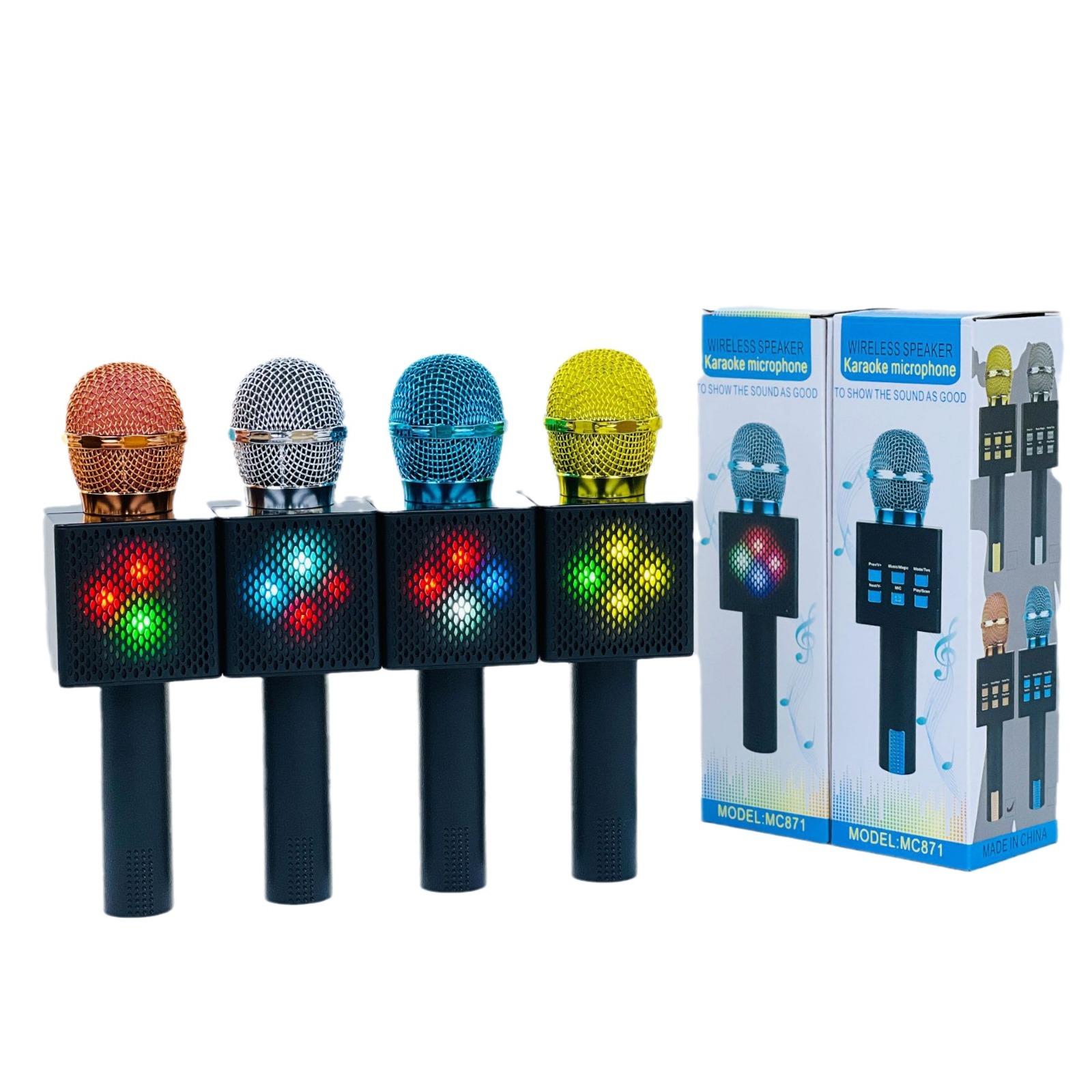 mc871 new ktv microphone bluetooth speaker ktv microphone sound box of microphone all-in-one wireless bluetooth speaker Item Picture