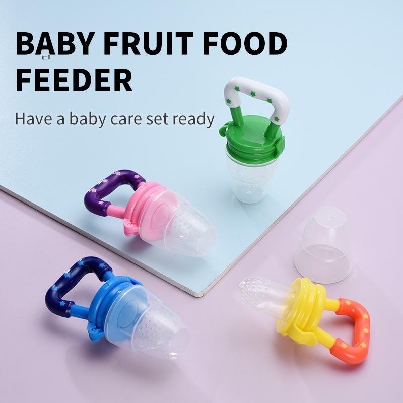 betile baby xingyue fruit and vegetable music pacifier fruit feeder silicone net pocket baby feeding meal