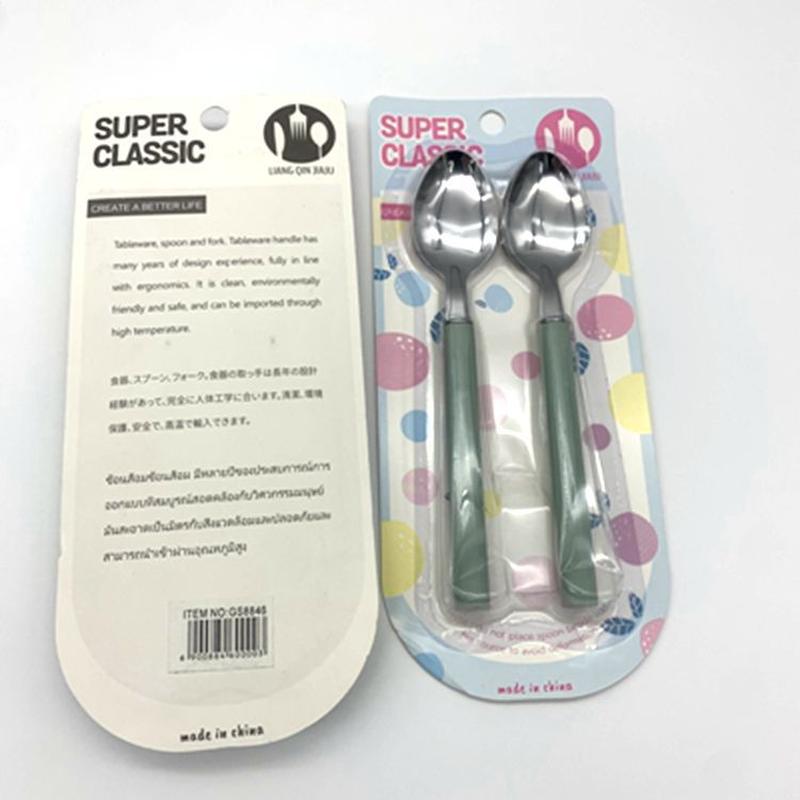Stainless Steel Tableware Cartoon Suit Diamond Children's Spoon Fork Chopsticks Japanese-Style Ceramic Portable Tableware for Students Item Picture