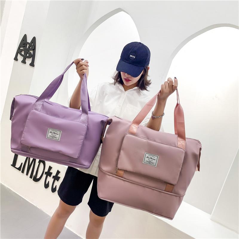 short distance sports gym bag dry wet separation travel bag foldable handbag boarding bag outdoor luggage storage bag