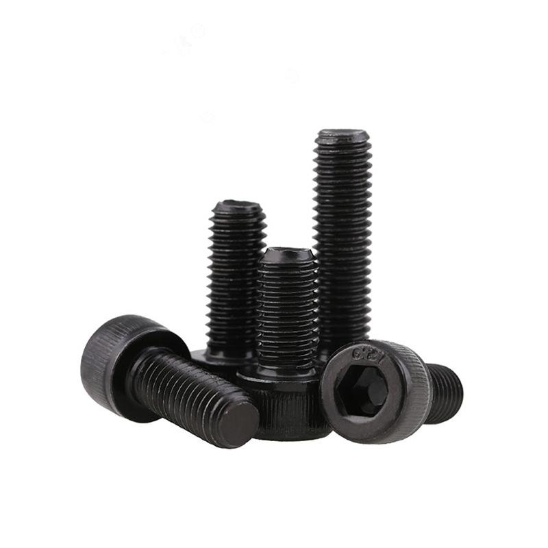 12.9 grade full teeth black cup head inner hexagon screw m2-m8 hardened din912 cylinder head hexagon socket head cap screw Item Picture