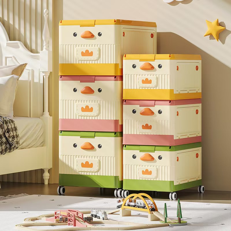 D47-7236 Large building block toy storage box, children's assembly, zero children's parts classification, whole storage box, trolley case