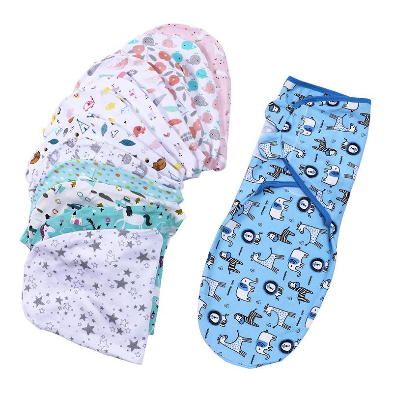 cross-border pure cotton baby swaddle sleeping bag baby's blanket gro-bag baby supplies wholesale swaddle anti-startle sleeping bag