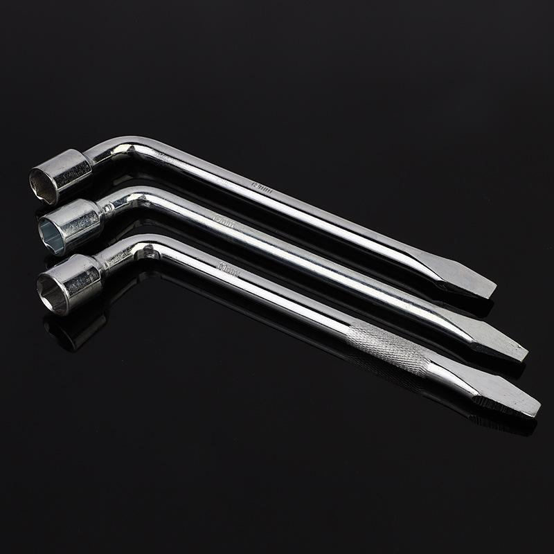 l-type tire crowbar wrench multifunctional hexagon socket wrench labor-saving disassembly tire change wrench crowbar wrecking bar Specification drawing