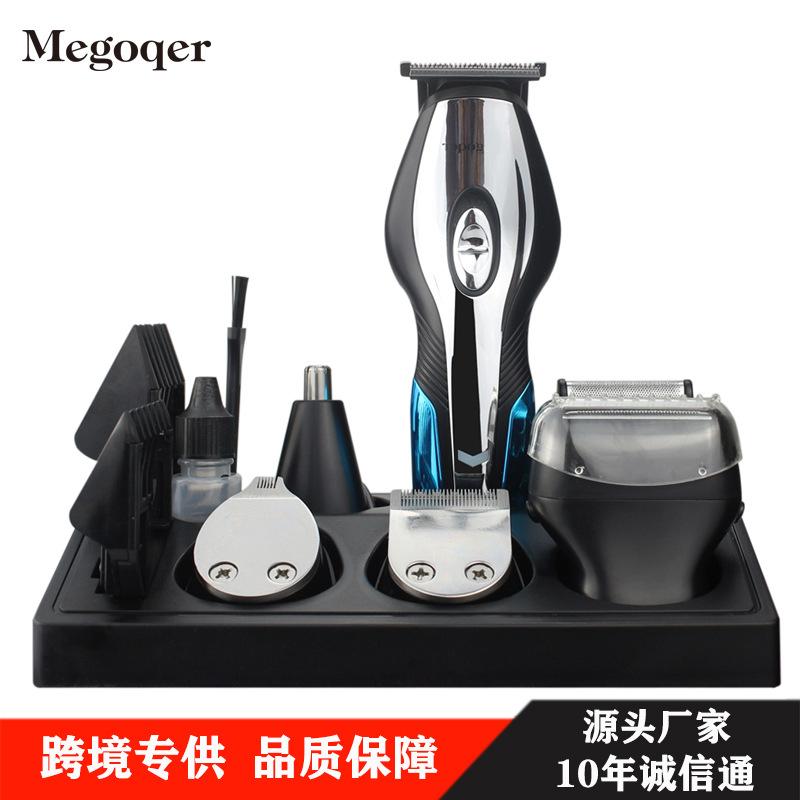 Multifunctional Hair Clipper Professional Combo Shaver Electric Oil Head Electric Clipper Six-in-One Rechargeable Hair Clipper