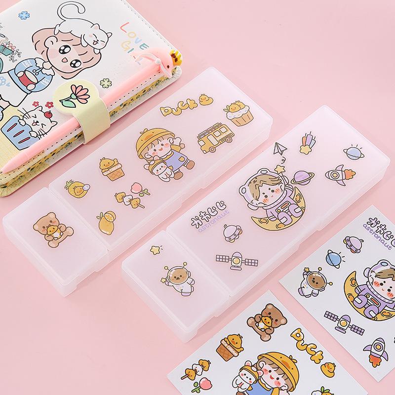 south korea cartoon stationery box girl pencil box boutique creative pencil case creative student small gift pencil box