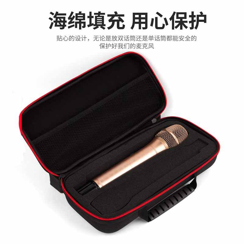 microphone storage bag one-to-two wireless microphone eva bag shockproof drop-resistant zipper bag wireless microphone storage bag Application Scenario
