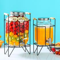 glass wine fermentation jar with faucet beverage barrel juice bucket lemon bucket fermentation barrel coke bucket glass jar sealed jar