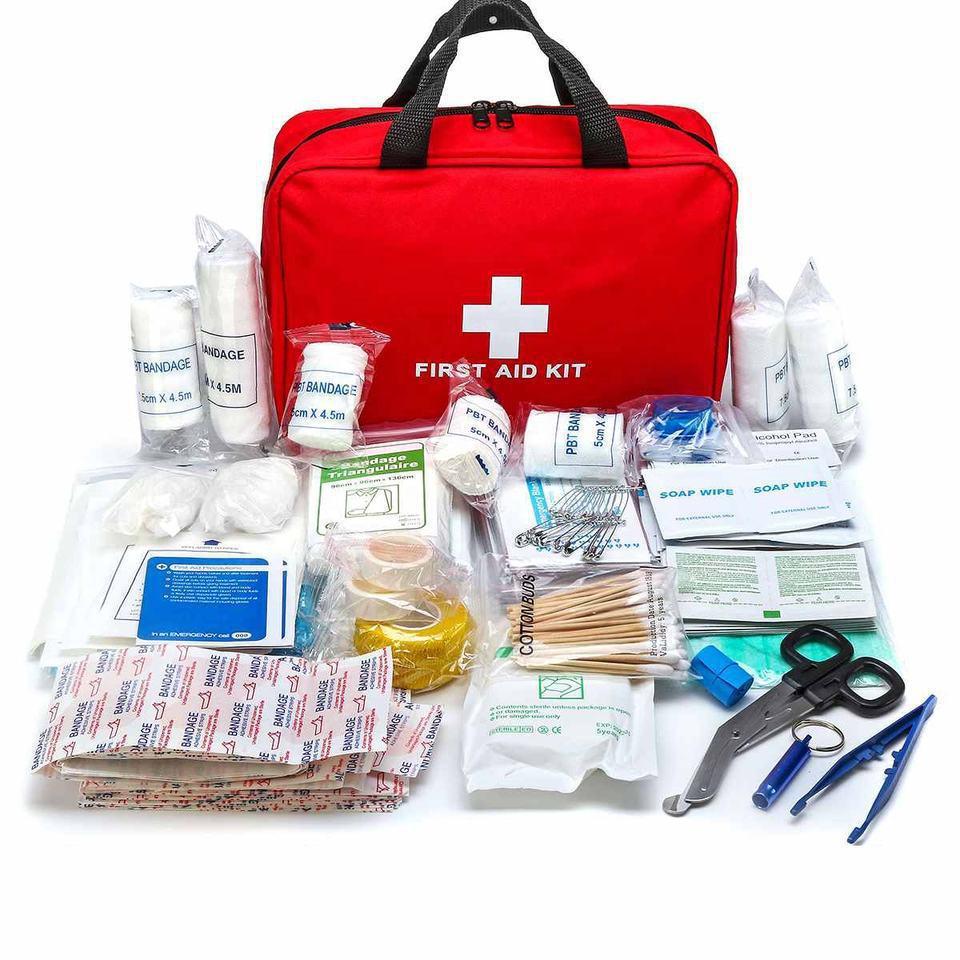 cross-border amazon 25-piece large handbag first-aid appliance storage bag first-aid kit car portable first aid kits