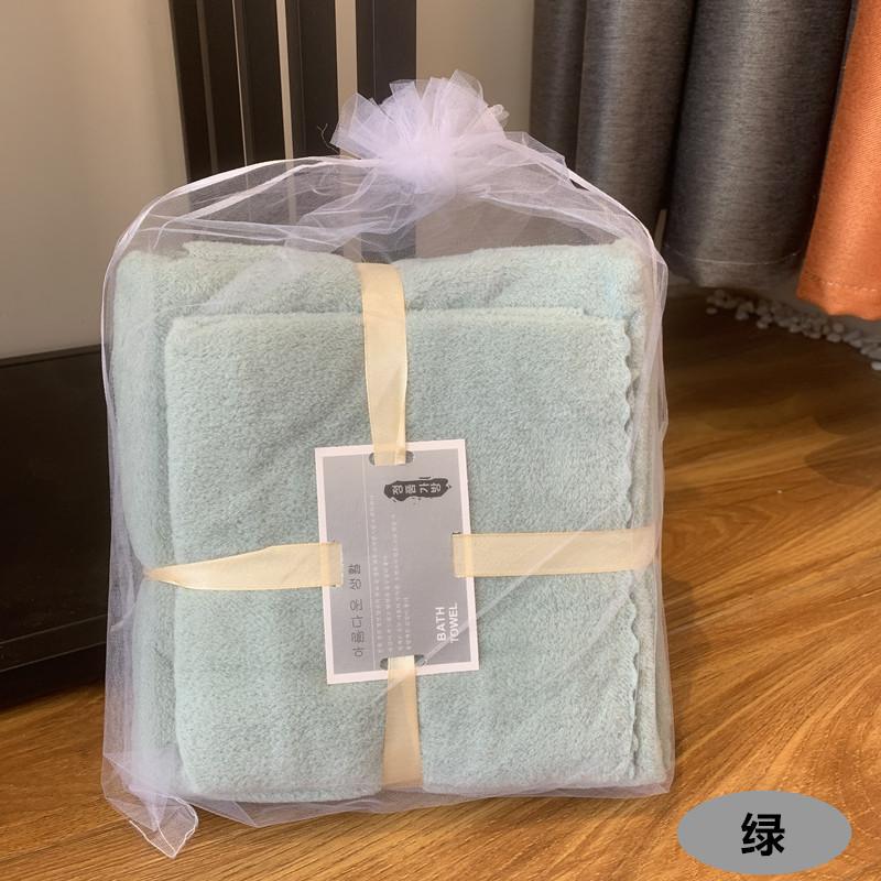 High Density Coral Velvet Towel Bath Towel Set Hand Companion gift Adult Absorbent Beach Towel Factory Spot Wholesale details Picture