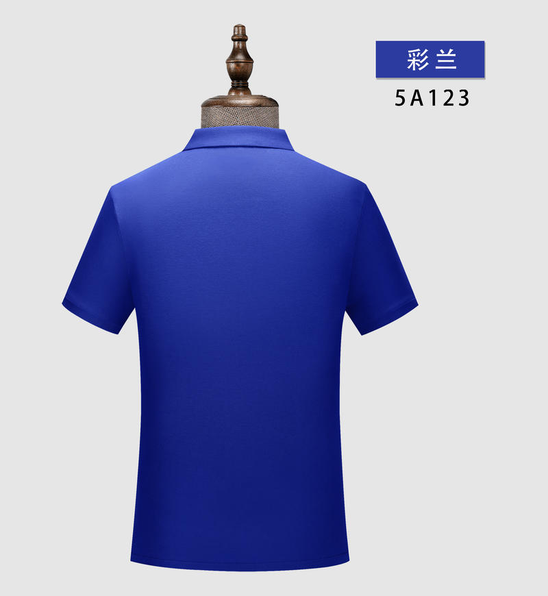 春夏款宽松舒适珠花拉架纯色短袖翻领POLO衫DX-5A123详情9