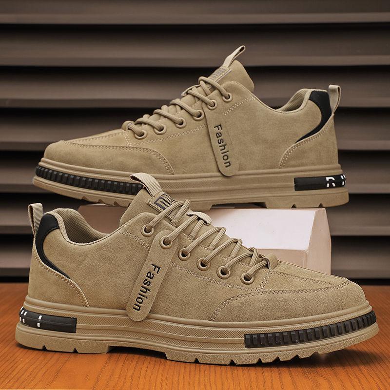 spring men's shoes new breathable labor protection shoes men's construction site work trend versatile non-slip sports board shoes dad shoes Specification drawing