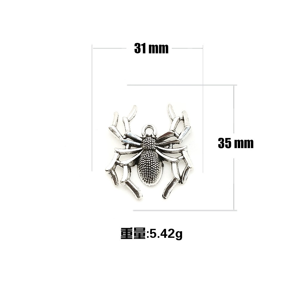 diy handmade horror animal giant spider necklace pendant, alloy accessory Y4645 Item Picture