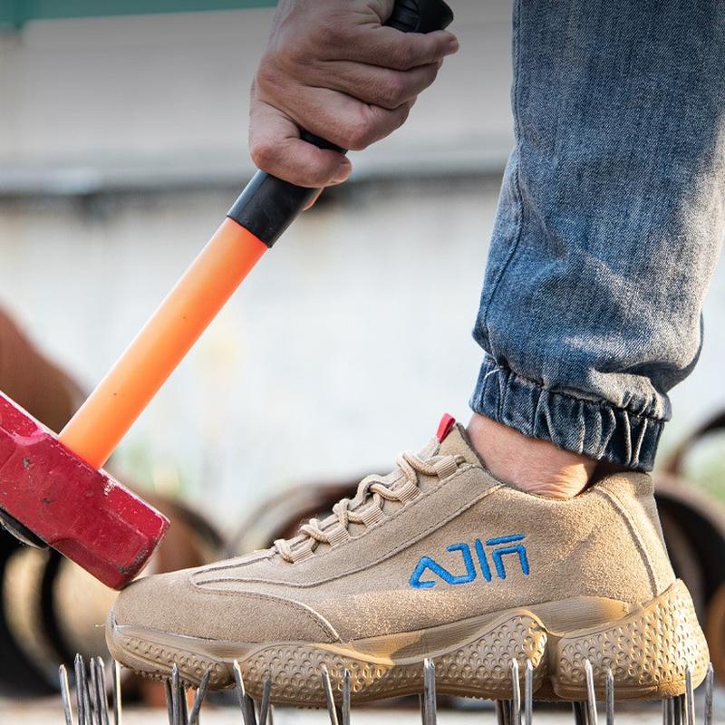 labor protection shoes men's work shoes anti-smashing and anti-penetration lightweight breathable and wearable work shoes safety welder shoes wearable shoes Application Scenario