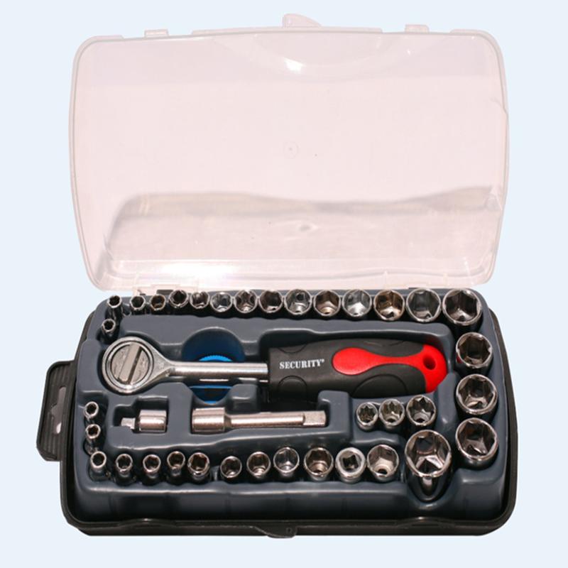 40-piece sleeve combination suit sleeve set auto repair tools household hardware tools hexagon socket combination tools full figure