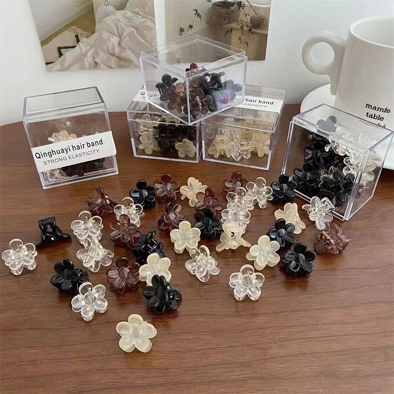 Camellia flower small grab clip braided hair decoration clip, ponytail small hair clip, princess head broken hair clip, elegant hair clip detail image 2