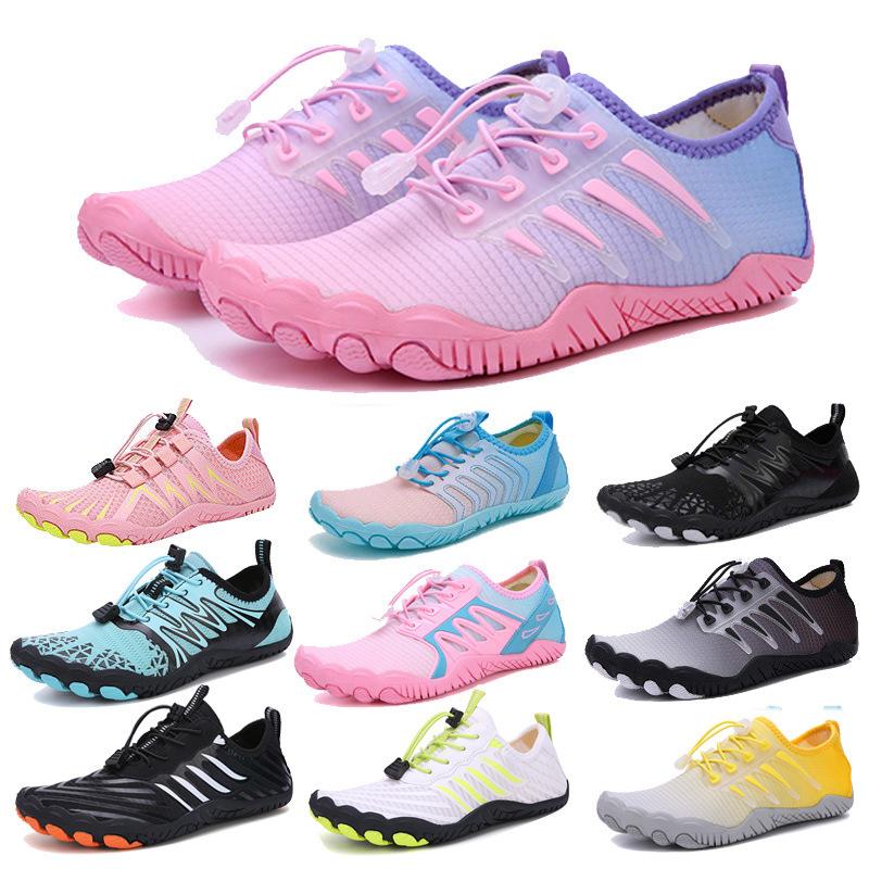 2023 outdoor beach shoes men and women swimming diving wading shoes couple non-slip upstream shoes five finger climbing fitness shoes full figure