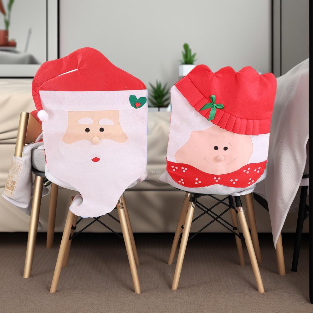 christmas decorations christmas chair cover european and american style christmas supplies dining-table decoration gift christmas chair cover cover