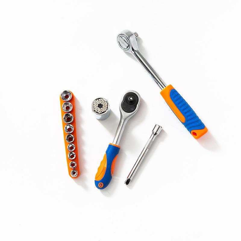 orderly manufacturer ratchet socket wrench set outer hexagon quick socket wrench auto repair tools wrench Item Picture