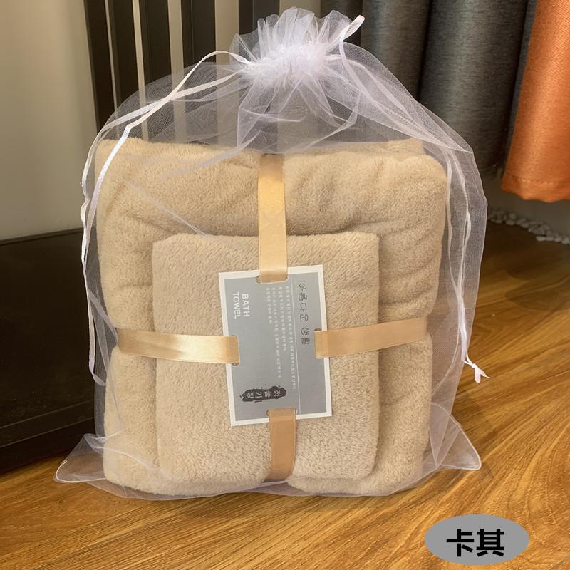 High Density Coral Velvet Towel Bath Towel Set Hand Companion gift Adult Absorbent Beach Towel Factory Spot Wholesale Specification drawing