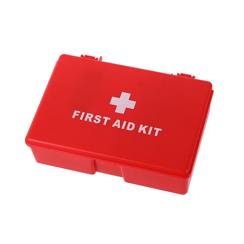 hot sale medicine box ps first aid kit travel first-aid appliance storage box red in stock wholesale portable first aid Item Picture