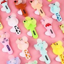 cartoon hand pressure fan summer hand fan children's toy mini little fan student handheld fan promotional gifts