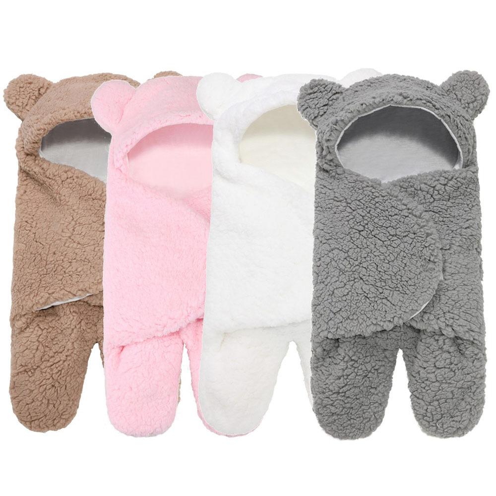 Cross-Border Ins New Winter Children's Split Leg-Style Plush Sleeping Bag Anti-Kicking Blanket Fleece-Lined Baby's Blanket Baby Stroller Sleeping Bag