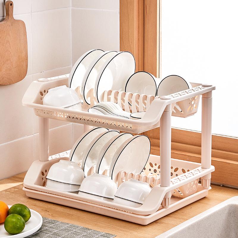 large capacity tableware dish rack storage rack plastic storage rack kitchen draining cupboard dish rack