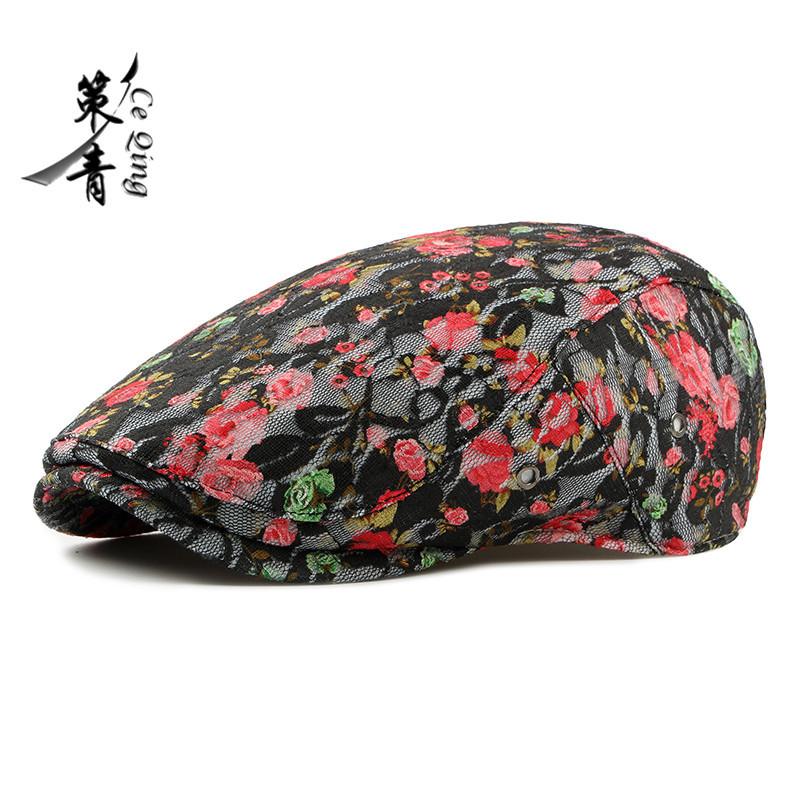 Spring and Summer New Korean Style Lace Outdoor Travel Peaked Cap Beret All-Matching Elegant Fashion Ladies Advance Hats Trendy Summer