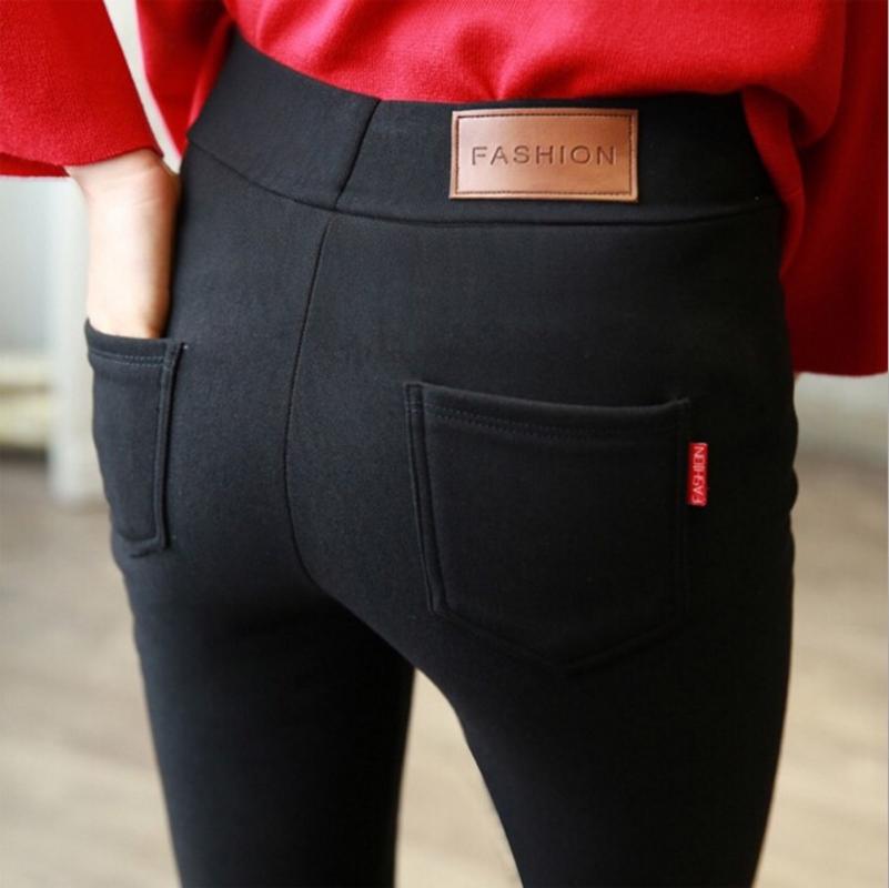 2019 New Black Tight Trousers Pencil Pants Outer Wear Leggings Women's Slimming Stretch Skinny Trousers plus Size Women's