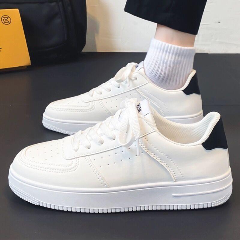 2024 summer men's shoes breathable shoes men's fashionable all-match white shoes thick-soled sports casual borad shoes fashionable shoes