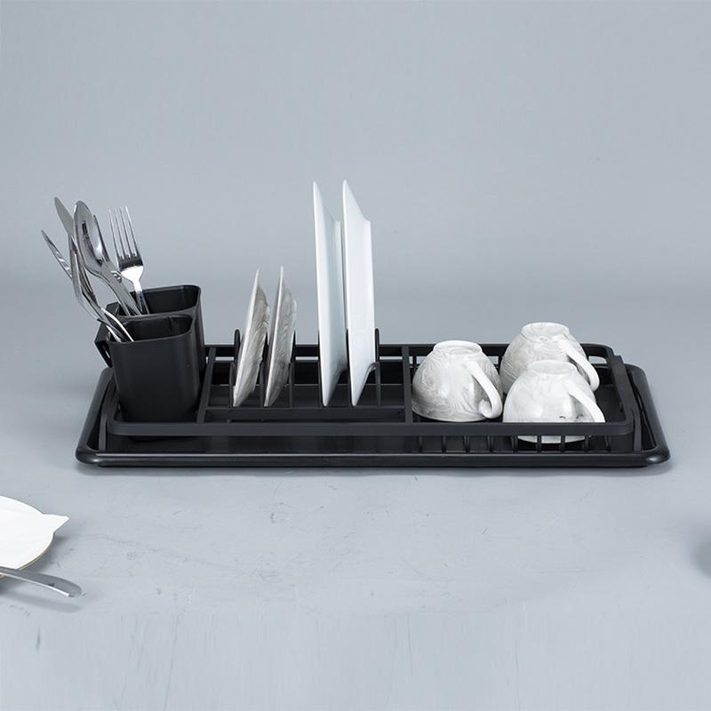 New Aluminum Dish Draining Rack Kitchen Storage Rack Kitchen Dish Rack Sub-Sink Drying Kitchenware Storage