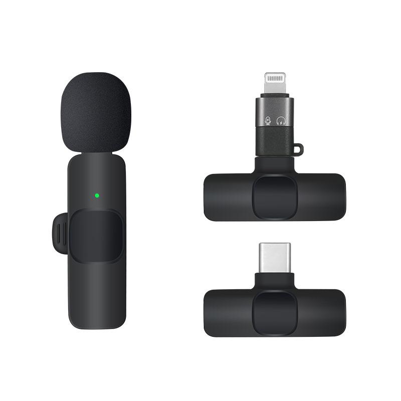 popular bluetooth collar microphone k9 one drag two wireless collar microphone collar microphone live radio recording automatic noise reduction microphone