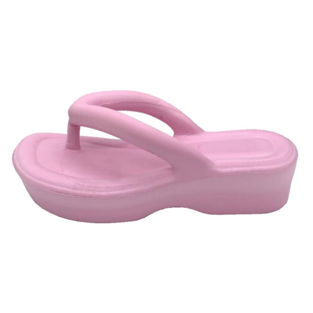 spot foreign trade plastic shoes slippers men's and women's platform slippers macaron color comfortable simple lightweight guangzhou women's shoes Item Picture