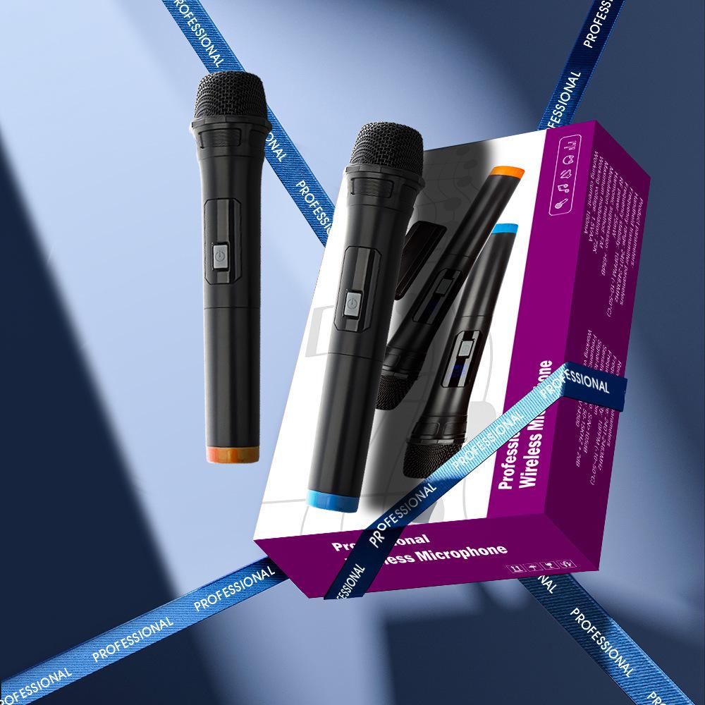 cross-border foreign trade 2.4g portable wireless microphone home singing karaoke universal audio charging wireless microphone Specification drawing
