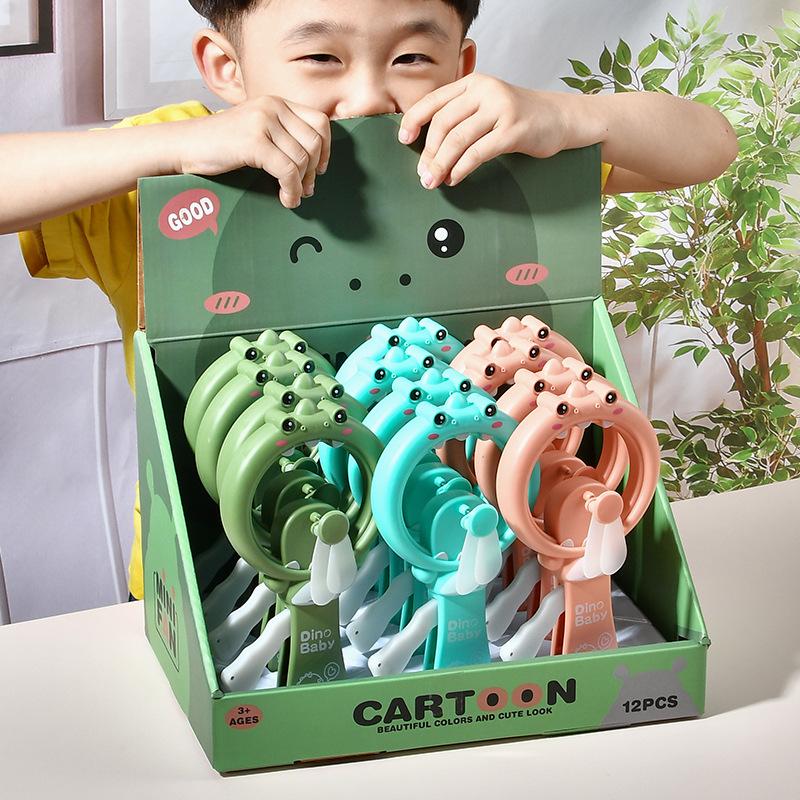 2023 New Creative Cartoon Hand Pressure Little Fan Manual Press Portable Cute Handheld Hand Fan