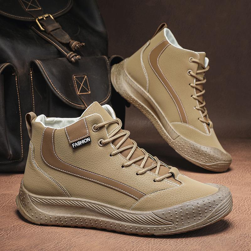 new fashion men's cotton shoes soft bottom and wear resistance lightweight men's snow boots waterproof warm high-top fashion men's cotton shoes Application Scenario