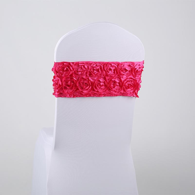 festive wedding banquet elegant rose chair flower elastic chair cover series free chair cover fashionable and elegant