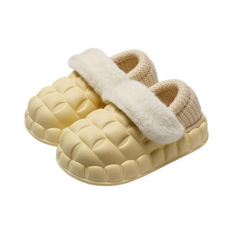 New Winter Solid Color Removable and Washable Waterproof and Comfortable Men's and Women's Home Closed Toe Couple's Bag Heel Comfortable Outer Wear Versatile Shoes Item Picture