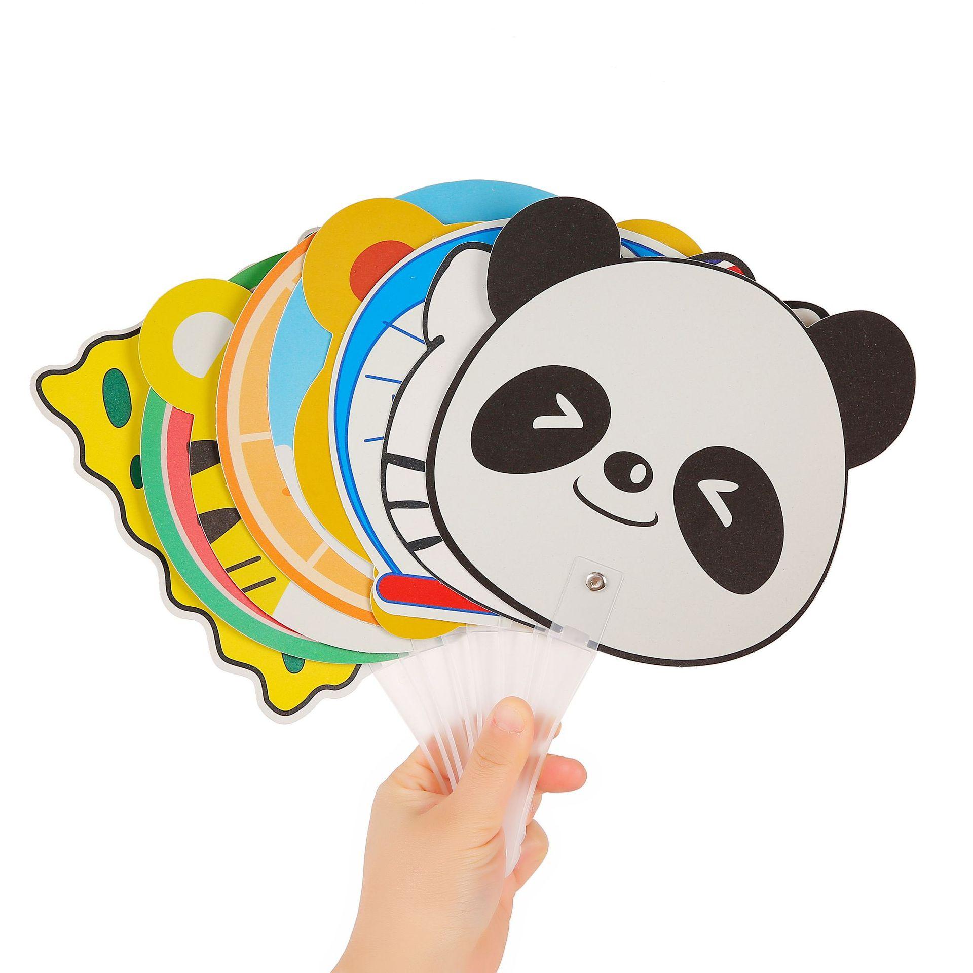 manufacturer plastic small fan korean style simple cute cartoon fan cool fan children's hand fan