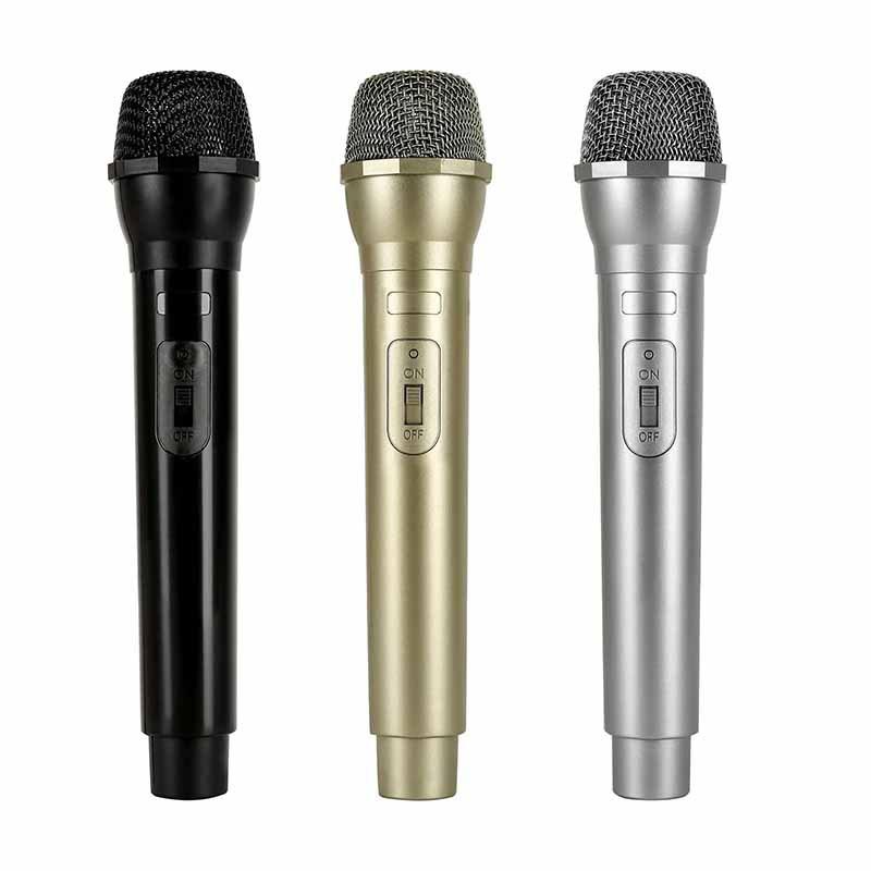 microphone toy children's microphone mouthpiece props zhuazhou mini handheld fake microphone gold simulation microphone model Application Scenario