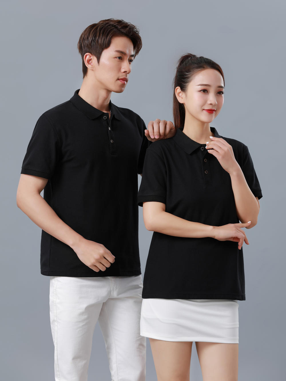 قميص جديد فضفاض ومريح من القمصان القطنية (Polo) DX-2111. details Picture