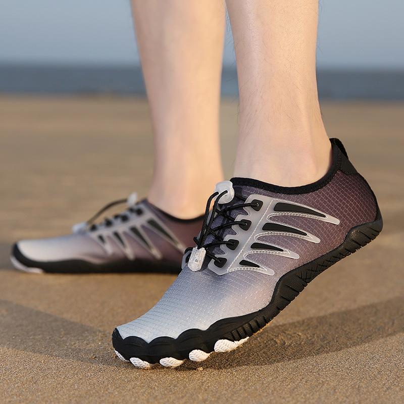2023 outdoor beach shoes men and women swimming diving wading shoes couple non-slip upstream shoes five finger climbing fitness shoes Specification drawing